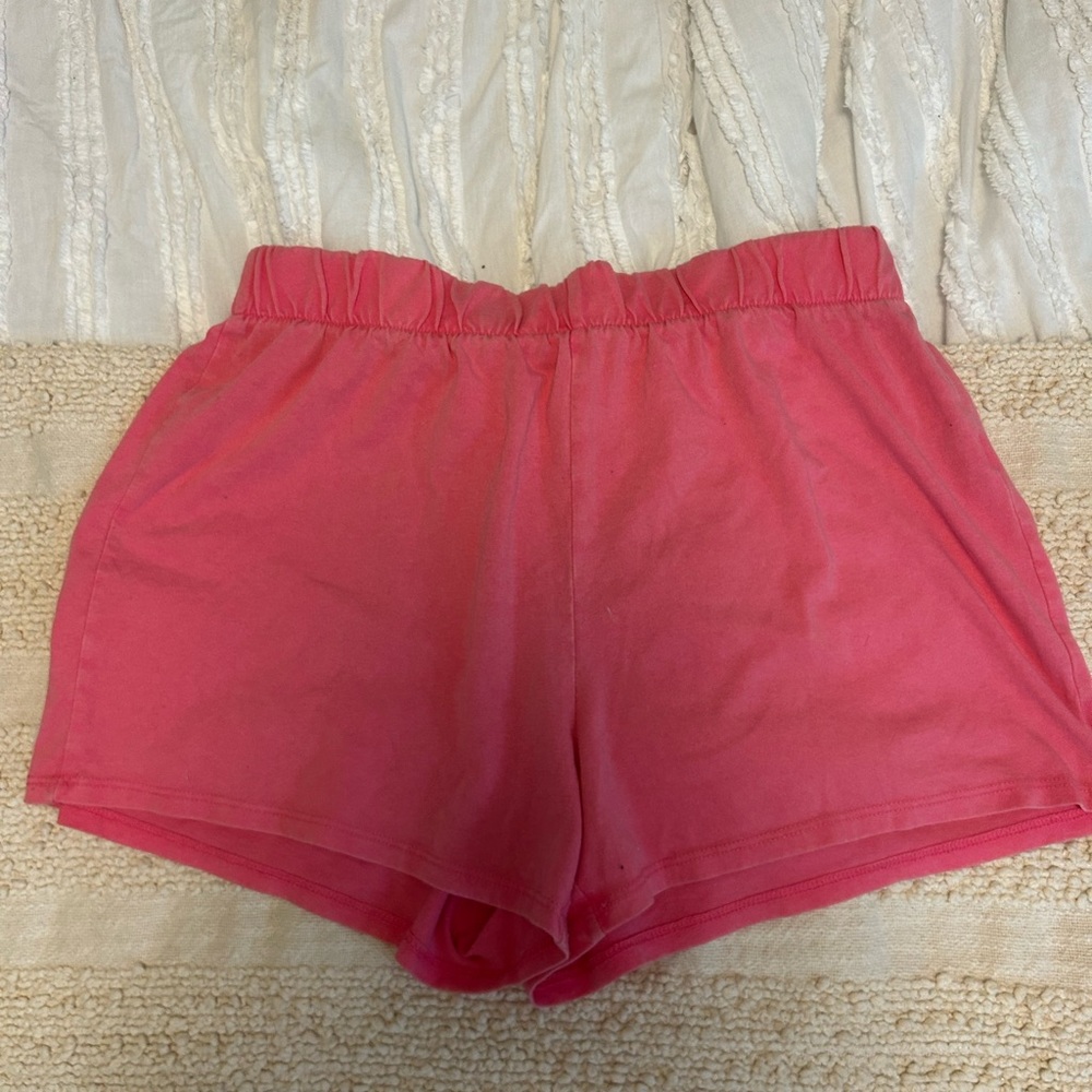 wild fable Coral Pink Elastic-Waist Athletic Shorts
